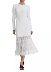 Reiss Tasmin Rib-Knit Midi-Dress