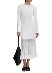 Reiss Tasmin Rib-Knit Midi-Dress