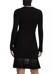 Reiss Teagan Rib-Knit Minidress