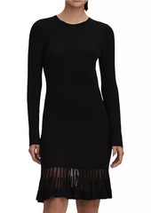 Reiss Teagan Rib-Knit Minidress