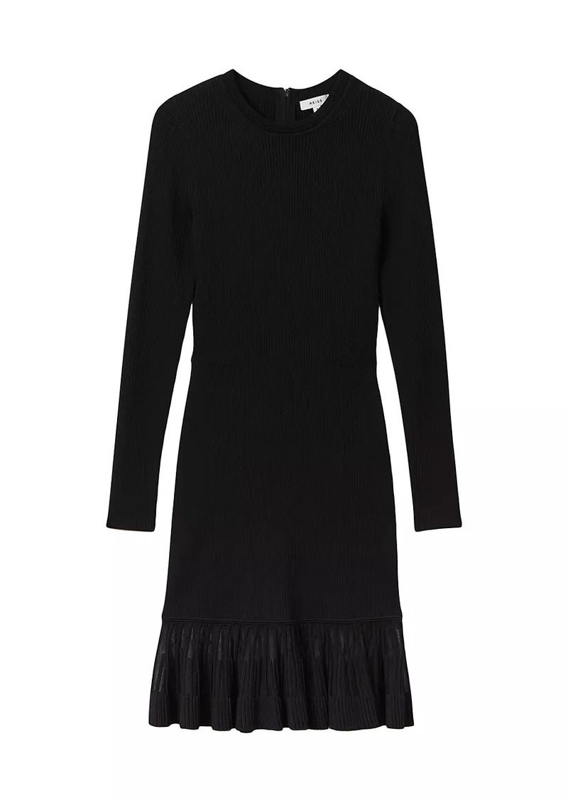 Reiss Teagan Rib-Knit Minidress