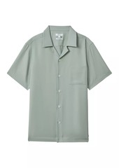 Reiss Tokyo Camp Collar Short-Sleeve Shirt