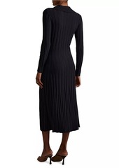 Reiss Winnie Rib-Knit Midi-Dress