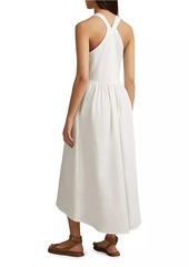 Reiss Yana Stretch Cotton Midi-Dress