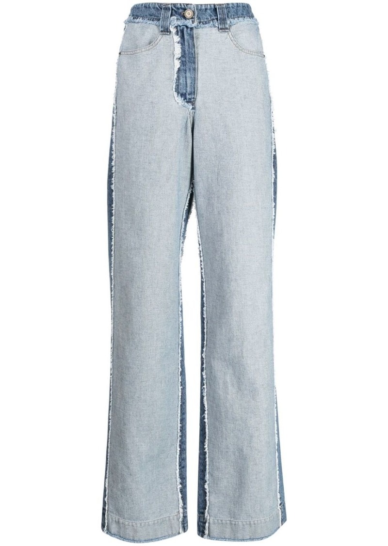 Rejina Pyo Cora panelled wide-leg jeans