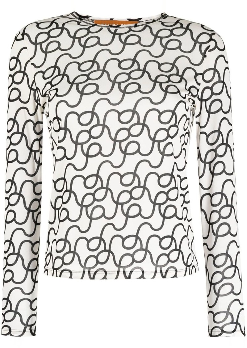 Rejina Pyo graphic-print long-sleeve top