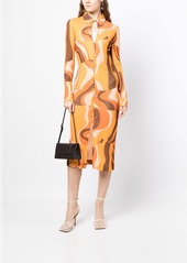 Rejina Pyo Sana abstract-pattern shirt dress