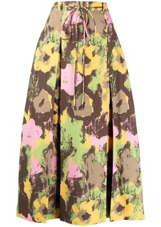 Rejina Pyo tied-waist floral-print skirt