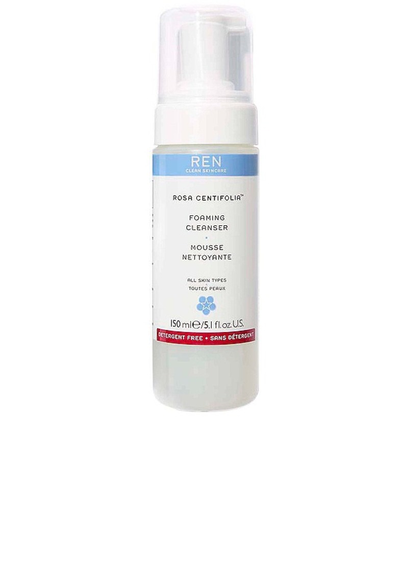 REN Clean Skincare Rosa Centifolia Foaming Cleanser.