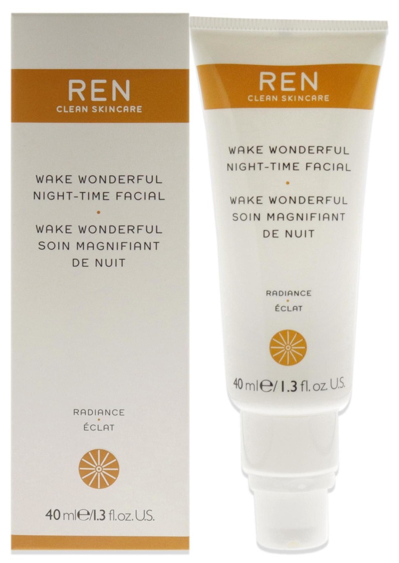 REN Wake Wonderful Night-Time Facial For Unisex 1.3 oz Treatment