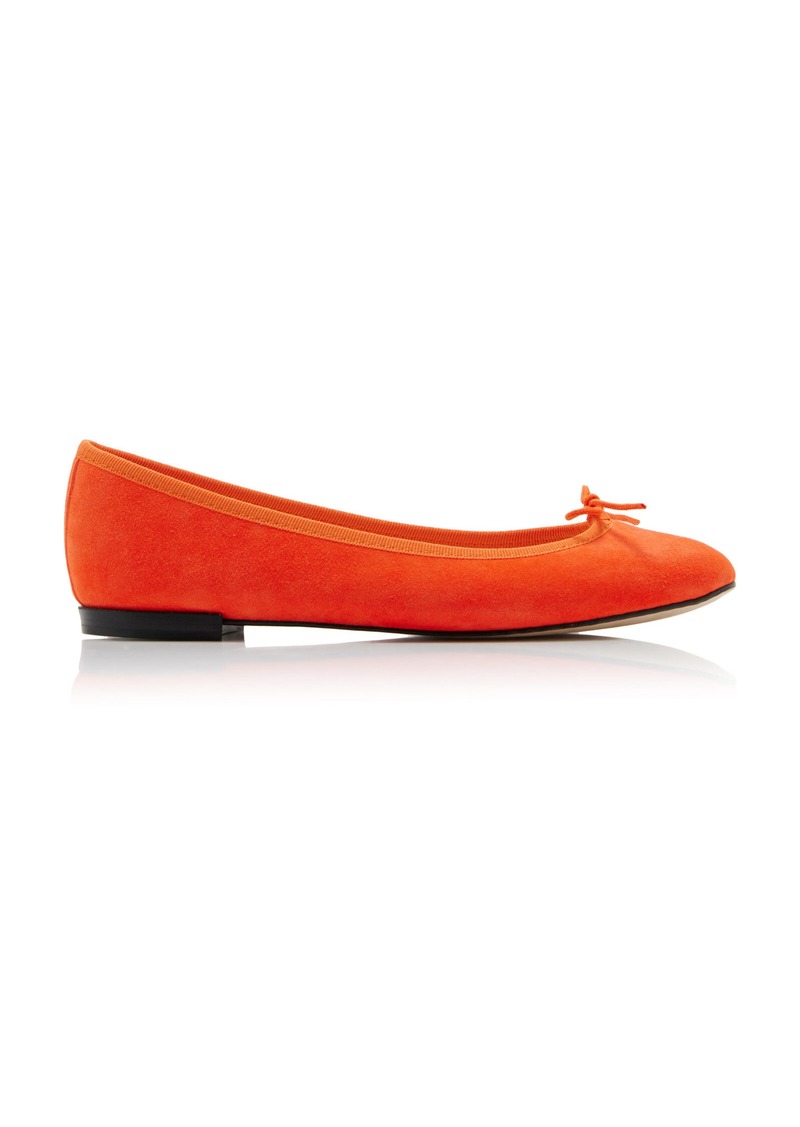 repetto - Cendrillon Suede Ballerina Flats - Orange - FR 37 - Moda Operandi