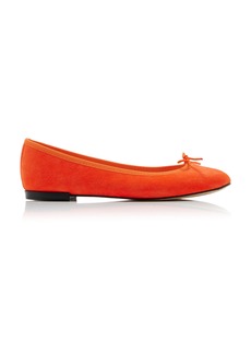repetto - Cendrillon Suede Ballerina Flats - Orange - FR 39 - Moda Operandi