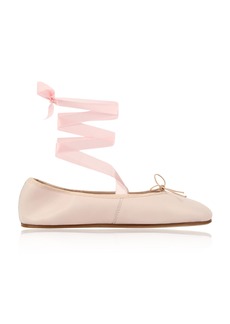repetto - Sophia Leather Ballerina Flats - Pink - FR 41 - Moda Operandi
