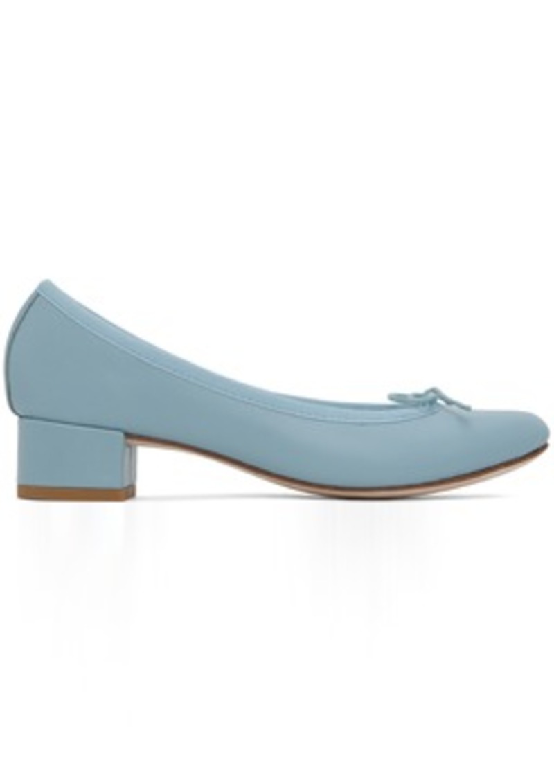 Repetto Blue Camille Ballerina Kitten Heels