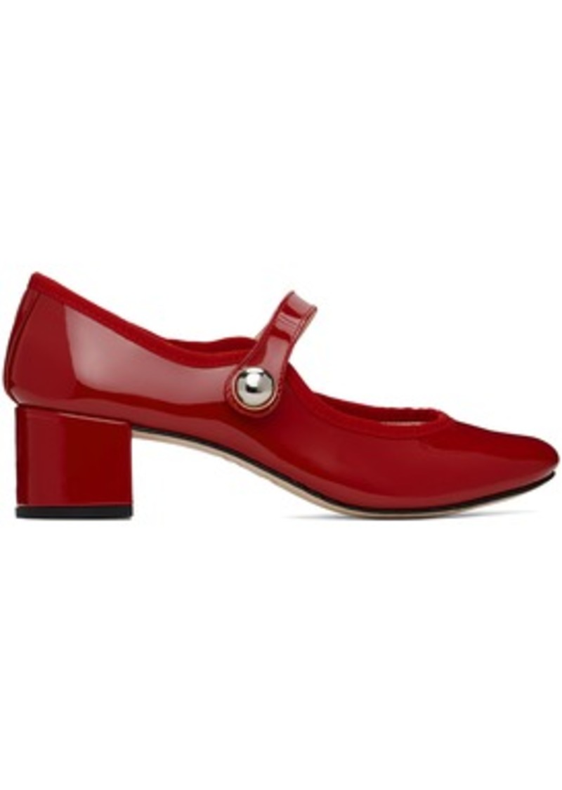 Repetto Red Fabienne Mary Jane Heels