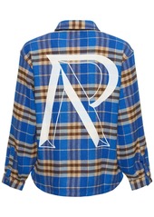 Represent Checked Flannel Shirt W/ Logo Embroidery