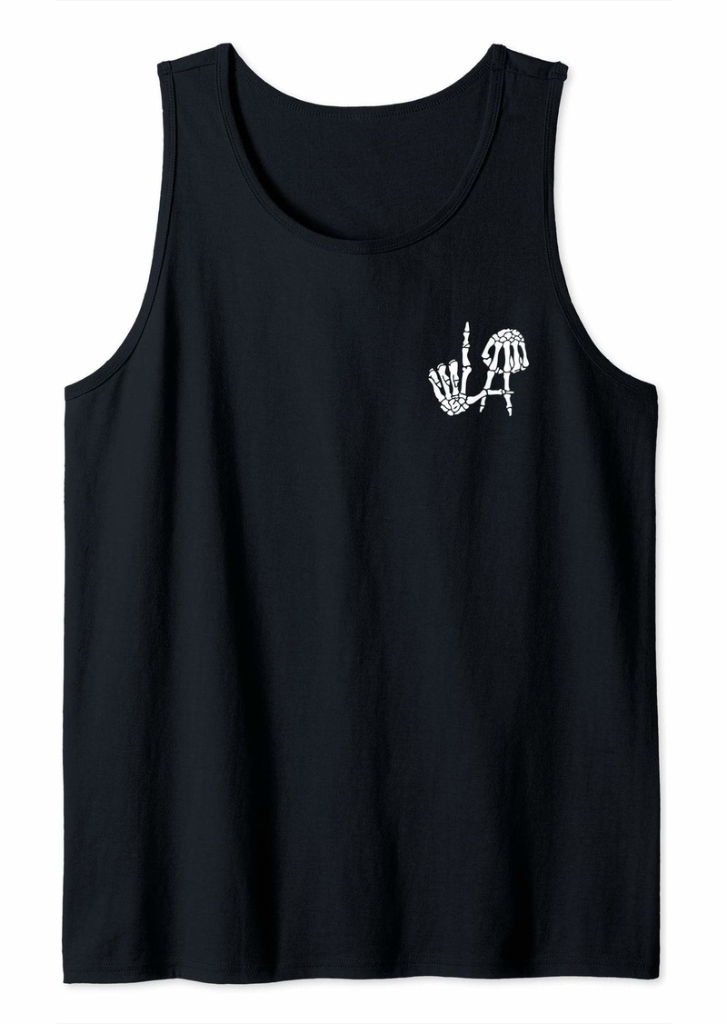 Represent Cool Los Angeles Shirt With Skeleton LA Sign Tank Top