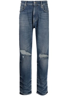 Represent high-waist tapered jeans