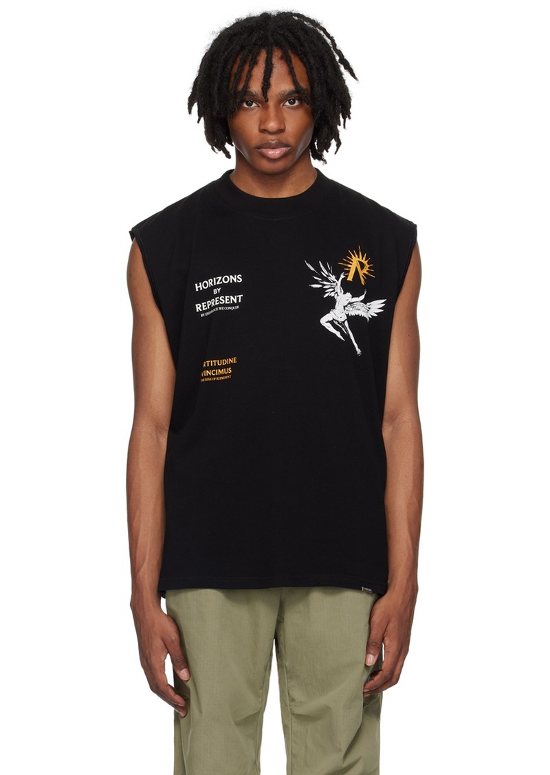 Represent Black Icarus Tank Top