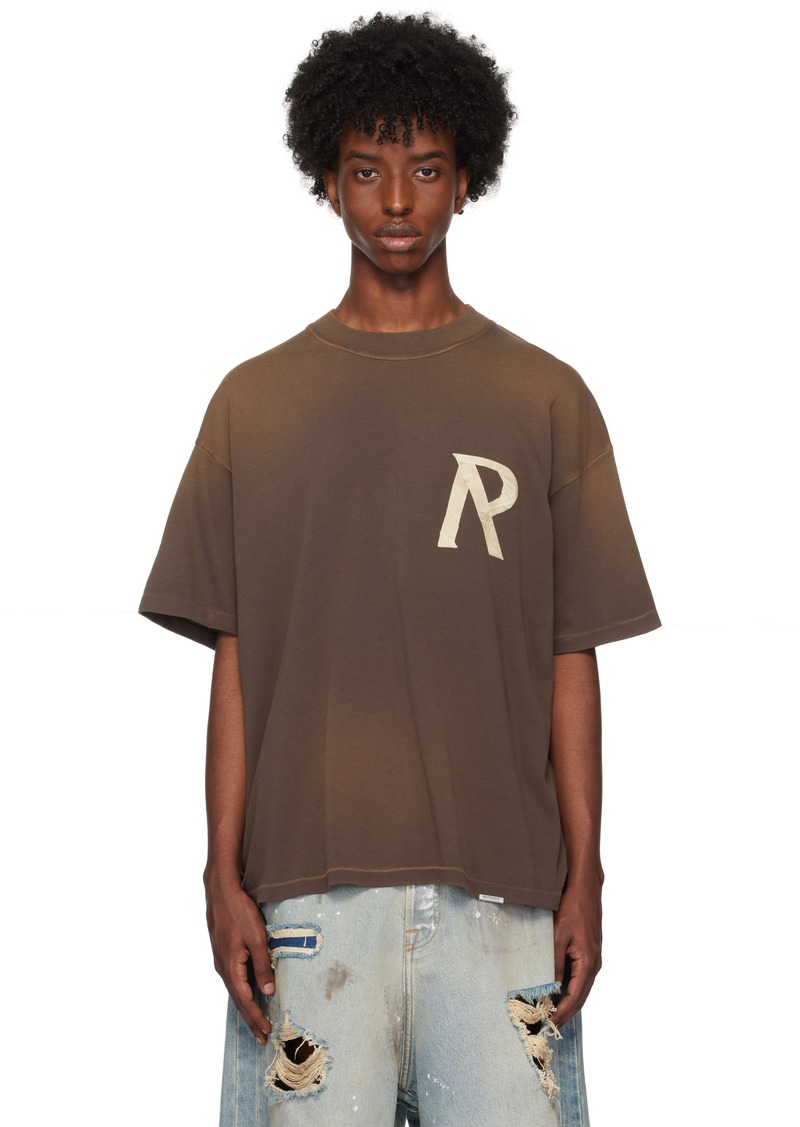 Represent Brown Masking Tape Initial T-shirt