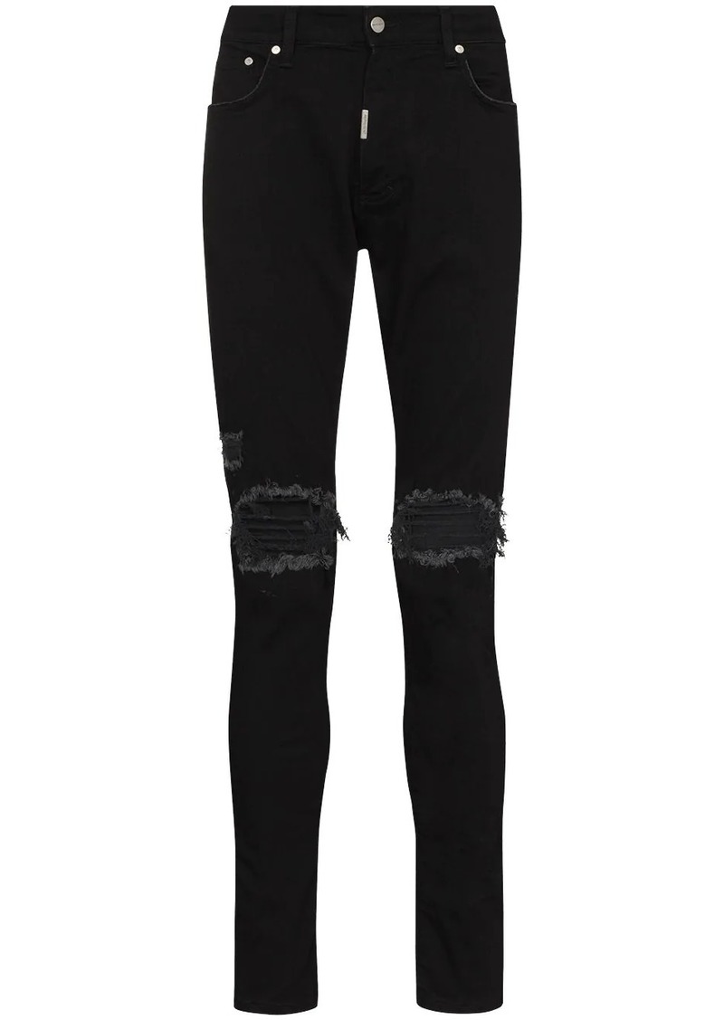 Represent ripped-detailing skinny jeans | Jeans