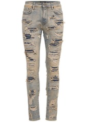 Represent Shredded Skinny Fit Denim Jeans