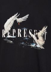 Represent Swan Printed Cotton T-shirt