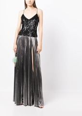 Retrofête Cressida pleated maxi skirt