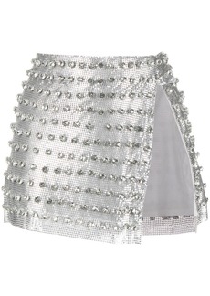 Retrofête Deandra crystal-embellished mini skirt