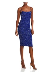 Retrofête Prim Womens Sequined Midi Cocktail and Party Dress