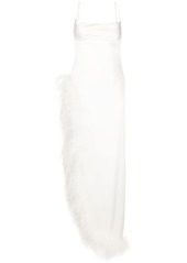 Retrofête Priscilla feather long dress