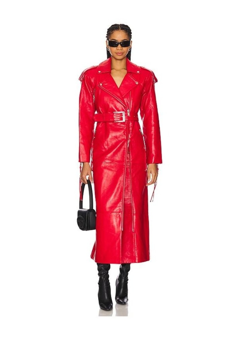 Retrofête retrofete Knightley Leather Trench Coat