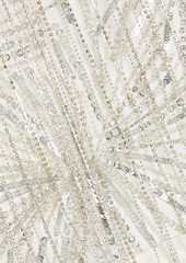 Retrofête - Beatrix fringed embellished crepe mini skirt - White - S