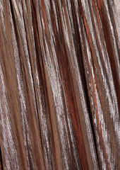 Retrofête - Carly cutout shirred metallic jersey gown - Metallic - M