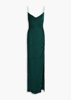 Retrofête - Katya sequined chiffon gown - Green - S