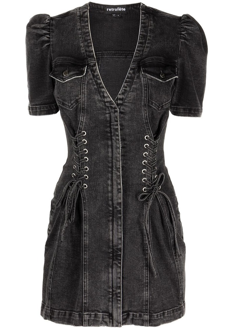 Retrofête Stasha denim mini dress