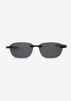 Revo Descend Fold Black & Graphite Rimless Rectangle Sunglasses RE114001GY
