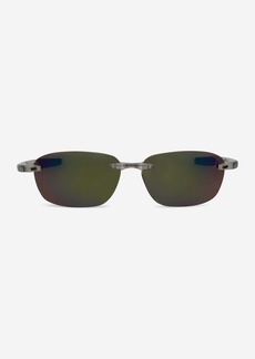 Revo Descend Fold Crystal & Evergreen Rimless Rectangle Sunglasses RE114009GN