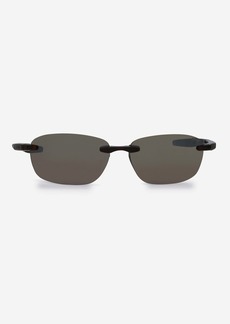Revo Descend Fold Crystal Brown & Terra Rimless Rectangle Sunglasses RE114002BR