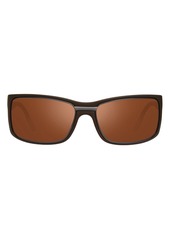 Revo Eclipse 63mm Square Sunglasses in Matte Brown Crystal at Nordstrom Rack