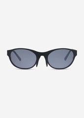 Revo Icon Oval Satin Black & Graphite Oval Sunglasses RE119701GY