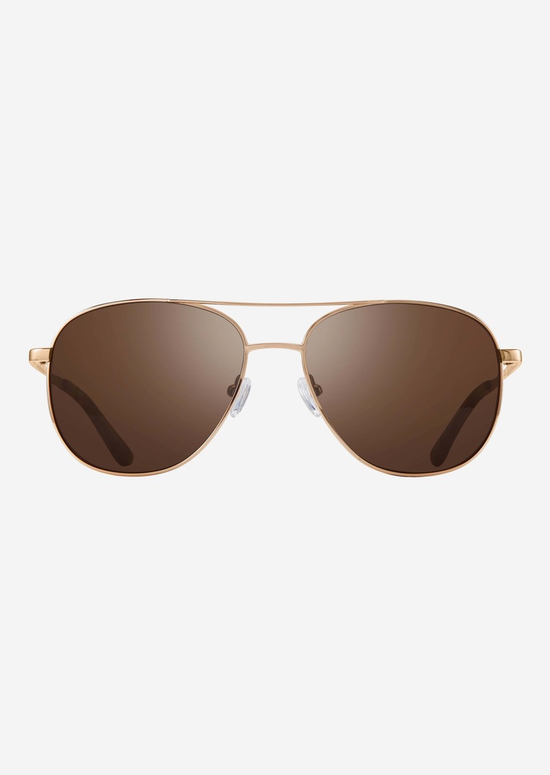 Revo Maxie Gold & Terra Aviator Sunglasses RE108004BR