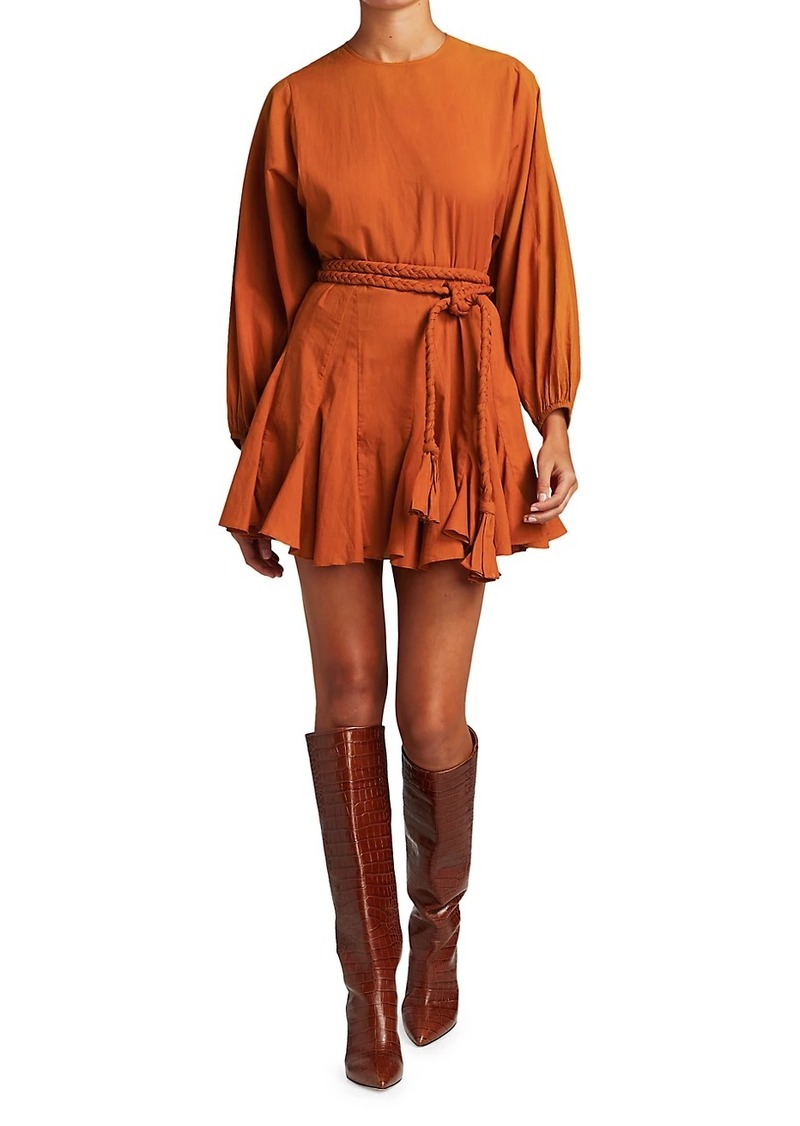 rhode ella braided belt mini dress