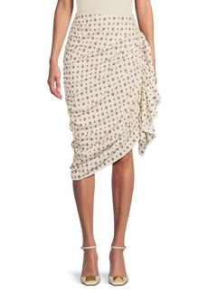 Rhode Felicity Floral Asymmetric Skirt