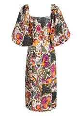 Rhode floral-print linen dress