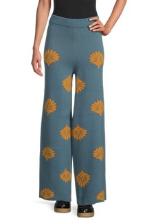 Rhode Freya Floral Wool Pants