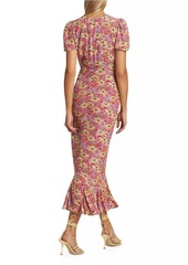 Rhode Lulani Floral Midi-Dress