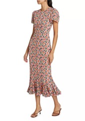 Rhode Lulani Floral Midi-Dress