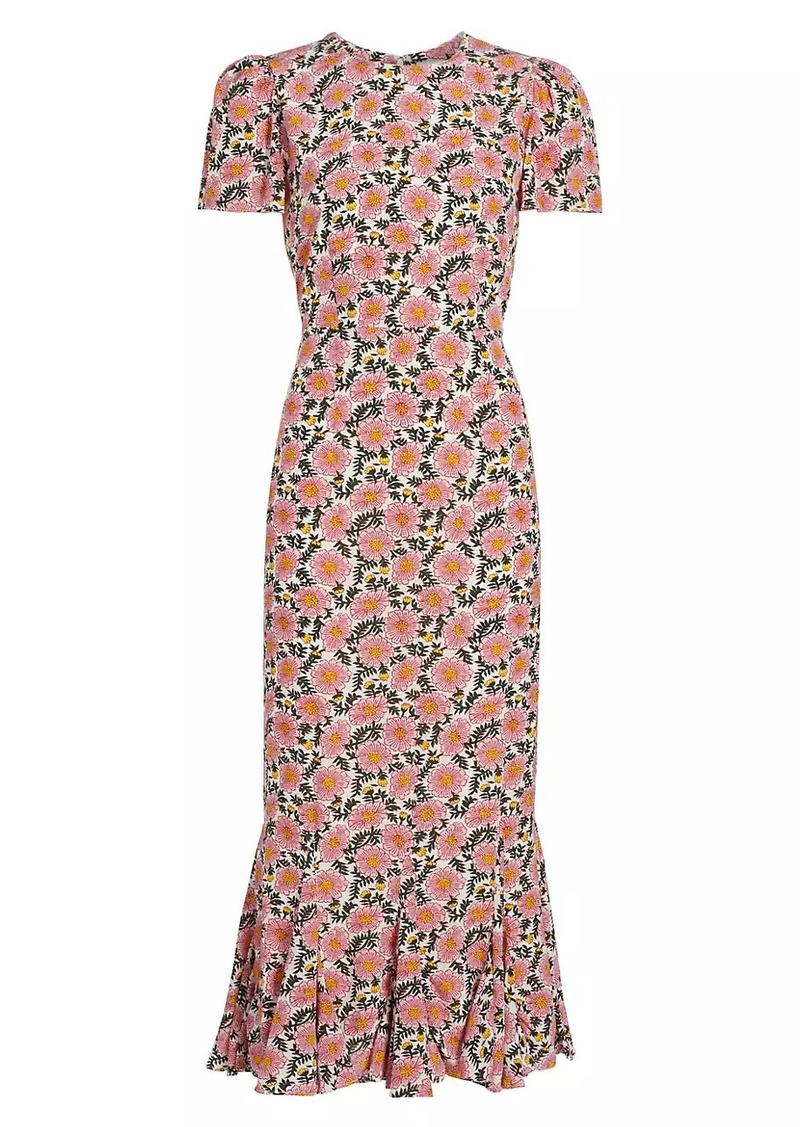 Rhode Lulani Floral Midi-Dress