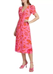 Rhode Maci Printed Midi-Dress Dress